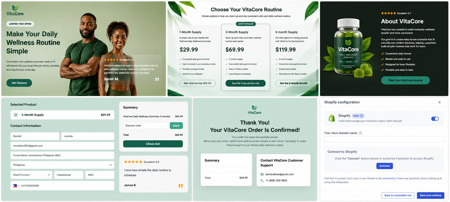 VitaCore Funnel & CRM